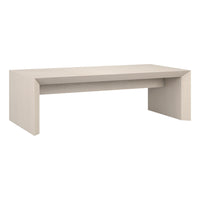 Hudson&Canal Oswin 48"W Rectangular Coffee Table - Alder White-A modern contemporary design for your living room, den, and more
