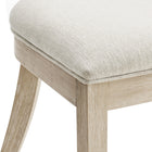 Modway Peregrine Wood and Fabric Upholstered Dining Chairs - Natural/Heathered Weave Ivory - 2 Pack-10