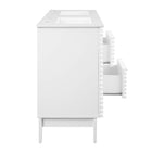 Modway Render 48" Double Sink Bathroom Vanity - White-Ceramic Double Sink Basin