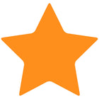 JAM Paper Standard Label Rolls - Star Shaped - 2 3/4 x 2 7/8 - Neon Orange - 125 Labels/Roll-Size: Star Shaped ( 2 3/4 x 2 7/8 Inches ) | Printer friendly labels are easy to create and customize.