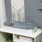 PawHut Turtle Tank Kit with Basking Platform and Pump - White-Easy-to-clean clear panels allows you to observe your pet easily 