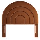 Modway Solana Arched Performance Velvet Twin Headboard - Rust-Assembly Required