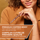 Sharpie S-Gel Copper Retractable Pen with Refill - Medium Point (0.7mm) - Black-Intensely bold black ink for always vivid writing