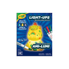 Crayola Light-Ups Recolourable Unicorn-LIGHT-UPS UNICORN: Features 1 Recolourable Light-Ups Character, 3 Gel FX Markers (Magenta, Green & Turquoise Surf), and an Instruction Sheet