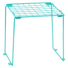 Locker Gear 12" Mesh Locker Shelf - Collapsible - Teal-Space-saving design - collapsible and stackable for easy storage and organization