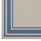 Modway Rim Solid Border Indoor/Outdoor Area Rug - 5 ft W x 8 ft L - Blue/Beige-Stain Resistant / Easy To Clean