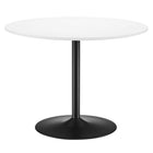 Modway Amuse 40" Dining Table - Black White-Modern Dining Table