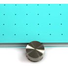 Viztex Tempered Glass Dry Erase Whiteboard - 24" x 36" - Light Teal-No holes drilled in glass for mounts   no  key hole  glass scratches, no wasted writing surface! Light Teal