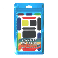 The Pencil Grip Zen Strips - Anywhere Zen - Bumpy Primary - 13 Per Set - 6 Sets-Simplicity: With an easy peel, stick, and press application, use on your everyday items including smartphones, laptops, tablets, or even water bottles. The various sizes work great for any item!