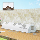 Outsunny Portable Mini Greenhouse - 10' x 3' x 2' - White- Steel frame for a strong core
 