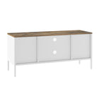 Manhattan Comfort Landen 47.3" Modern TV Stand - White-15.8" L x 47.3" W x 21.3" H