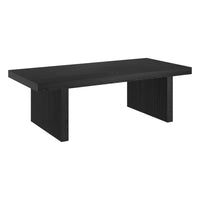Hudson&Canal Soren 48"W Rectangular Coffee Table - Black Grain-A modern contemporary design for your living room, den, and more