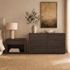 Manhattan Comfort Evelyn 60" Modern 6-Drawer Double Dresser - Brown-9