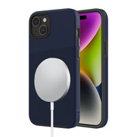 AXS PROTech Plus MagSafe Compatible Sleek Dual-layered Anti-Shock Case for Apple iPhone 15 Plus - Astral Blue-Drop resistant up to 10 feet