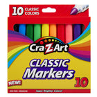 Cra-Z-Art Broadline Non-Toxic Washable Markers - 10 Pack-Cra-Z-Art 10 Count Classic Broadline Markers can make any art project pop with vibrant colours