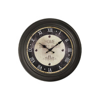 Monarch Specialties Clocks 16" Round Wall Clock - Antique Brown -A stylishly charming 16" round wall clock in antique brown finish with a transitional design to elevate any home decor