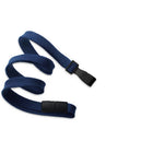 Beslayn Heavy Duty Flat Braid Breakaway Lanyard With No Twist Plastic ID Clip - Navy Blue - 50 Pack-Metal-Free Design – Ideal for Security Checkpoints and MRI Facilities