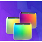 Skydimo SD-360 Chasing Light Mouse Pad - Black-Product dimensions are 14.2"L x 12.1"W x 0.1"H 