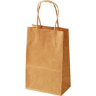 Kraft Shoppers - 18" x 7" x 18-1/2" - Jumbo - 200 Pack-Dimensions: 18" W. x 7" D. x 18-1/2" H.