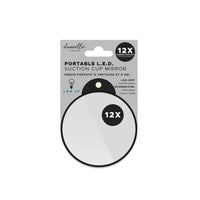 Danielle Creations Portable LED Round Suction Cup Mirror - Assorted-LED