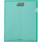 JAM Paper Plastic Sleeves - 9" x 12" - Green - 12 Pack-Size: 9 x 11.5 inches (Fits Standard Documents)