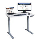 Victor Height Adjustable Compact Full Electric Standing Desk - 3' Wide - White-28.7”- 48.4” tabletop height range offers multiple ergonomic settings for users of various heights