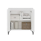 Manhattan Comfort Abbey 31.5" Modern Accent Cabinet - White-30 Day Limited Manufacturer's Warranty