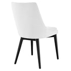 Modway Viscount Fabric Dining Chair - White-Chair Weight Capacity: 286 lbs.