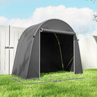 Outsunny 8' x 4' Portable Shed-The galvanised metal frame provides exceptional stability in strong winds
