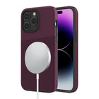 AXS PROTech Plus MagSafe Compatible Sleek Dual-layered Anti-Shock Case for Apple iPhone 15 Pro - Sangria-Drop resistant up to 10 feet