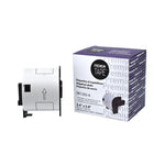 Premium Tape Shipping Labels - Compatible with Brother DK1202 - Black on White - 4" x 2-3/7" - 300 Labels-Color: Black / White