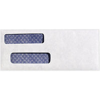 JAM Paper Double Window Booklet Envelopes - White QuickBooks - 3 5/8" x 8 3/4" - 1000 Pack-Colour: white