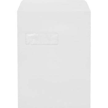 JAM Paper Open End Window Envelopes w/ Peel & Seal - White - 9
