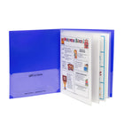 C-Line Classroom Connector Multi-Pocket Folders - Blue - 15 Pack-Four document sleeves are located along the middle of the folder