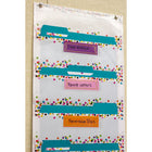 Teacher Created Resources File Storage 10 Pocket Chart - 14" x 58" - Confetti-Great for teachers
