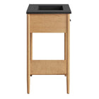 Modway Zaire 30" Bathroom Vanity - Natural/Black-Ceramic Basin