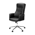 Monarch Specialties 7323 Ergonomic Leather-Look Office Chair - Black-This modern black leather-look office chair features a high back design and plush foam cushioning, ensuring you stay comfortable during long work hours