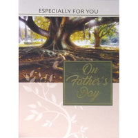 Mill Brook Studio 5-3/8" x 7-3/4" Father's Day Greeting Cards/Envelopes - Tree Roots - 18 Pack-Premium quality greeting cards