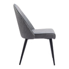 Zuo Silloth Armless Dining Chair - Grey - Set of 2-Dimensions: 23.6" L x 18.9" W x 33.9" H