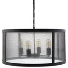 Modway Frost Chandelier - Black-Steel Coated Black
