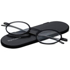 ThinOptics FrontPage Collection Glasses with Milano Black Case - 2.0 - Black-Optical-grade polycarbonate lenses (used for high-end prescription glasses) are shatter-proof, lighter than a nickel, and as thin as 2 credit cards