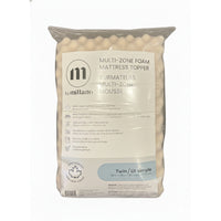 Millano Multi-Zone Foam Mattress Topper - Twin-Adds Instant Comfort