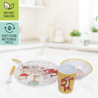 Danawares Disney Winnie The Pooh Melamine Dinnerware 5-Piece Set-The set includes a plate, bowl, tumbler, fork, and spoon - ideal for everyday use or special occasions