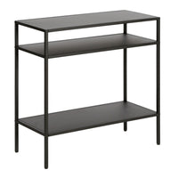 Hudson&Canal Ricardo 24"W Rectangular Side Table - Blackened Bronze-A modern contemporary design for your living room, bedroom, and more