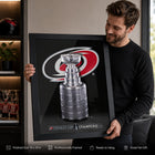 Frameworth Carolina Hurricanes 16" H x 20" W Frame 2026 Stanley Cup Champions Framed Wall Art 16" x 20" W Frameworth - Officially Licensed NHL/NHLPA-Frameworth quality: Made in Canada by Frameworth Sports Marketing, established 1992, producing officially licensed sports memorabilia