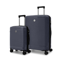 Swiss Mobility Rhodes 2-Piece Hardside Luggage set - Grey-Made of lightweight and resistant polypropylene