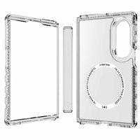 ITSKINS Hybrid_R Hinge Clear with Magnets Case - Galaxy Z Fold 8 - Clear-Removable Hinge Cover
