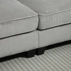 HOMCOM 3 Seater Sofa with Spring Cushion and Cup Holder for Bedroom - Light Grey-Solid multilayer board frame with eight legs supports up to 882 lb. (400 kg)