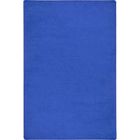 Joy Carpets Endurance Area Rug - 6' x 9' - Royal Blue-Manufactured with premium polyester fiber for lasting beauty and durability in high-traffic areas