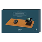 General Supply Goods + Co PU Leather Qi Charging Mouse Pad - Cognac-Transmission Distance: less than or equal to 7mm